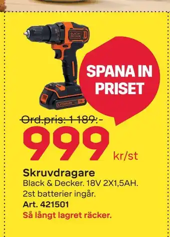 Byggmax Skruvdragare erbjuda