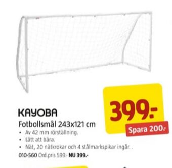Jula Kayoba fotbollsmål erbjuda