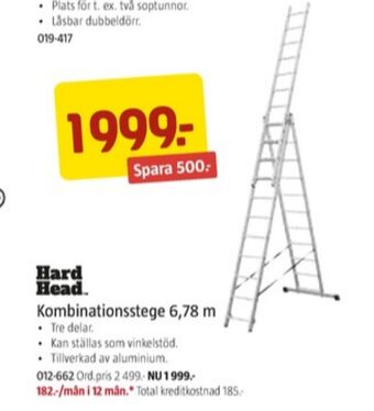 Jula Hard head stege erbjuda