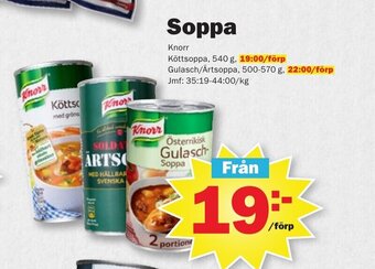 Pekås Soppa erbjuda