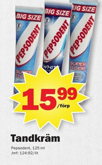 Pekås Tandkräm erbjuda