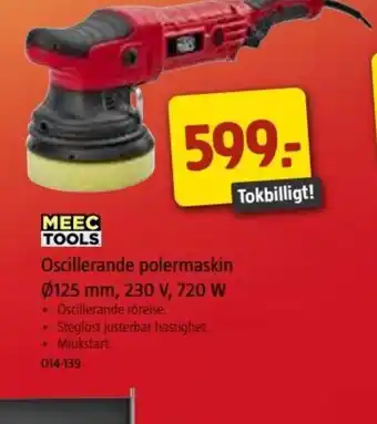 Jula Oscillerande Polermaskin 125mm 230V 720W erbjuda