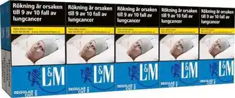 City Gross L&m regular cut blue 100s limpa erbjuda