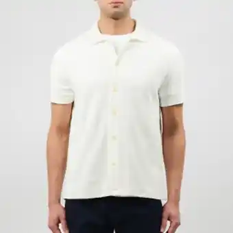 Brothers Mcgill regular frotté skjorta offwhite erbjuda