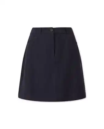 Kjol stella linen skirt blå