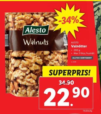 Lidl Valnötter erbjuda