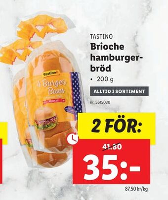Lidl Brioche hamburgerbröd erbjuda