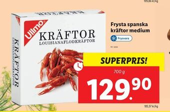 Lidl Frysta turkiska kräftor medium erbjuda