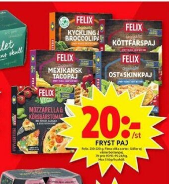 ICA Maxi Fryst paj erbjuda