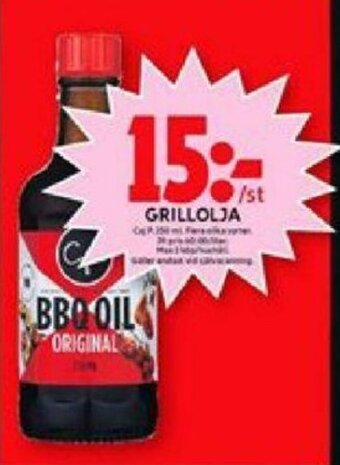 ICA Maxi Grillolja erbjuda