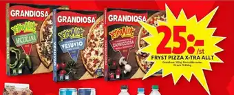 ICA Maxi Fryst pizza x-tra allt erbjuda