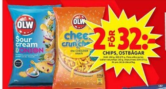 ICA Maxi Chips, ostbågar erbjuda