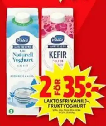 ICA Maxi Laktosfri vanilj-, fruktyoghurt erbjuda