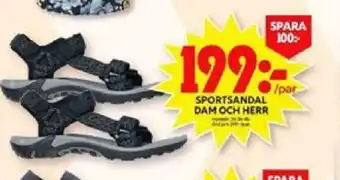 Sportsandal dam och herr