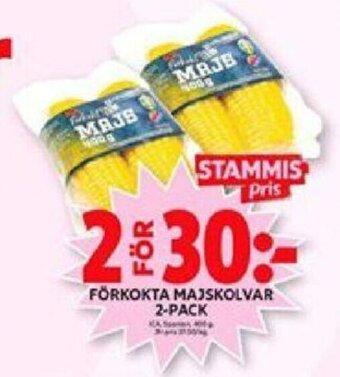 ICA Maxi Förkokta majskolvar 2-pack erbjuda