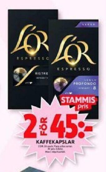ICA Maxi Kaffekapslar erbjuda