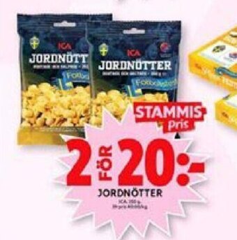 ICA Maxi Jordnötter erbjuda