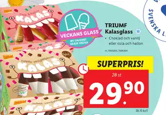 Lidl Triumf kalasglass erbjuda
