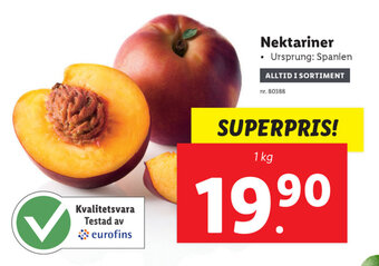Lidl Nektariner erbjuda