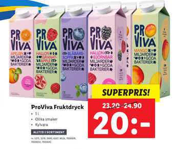 Lidl Proviva fruktdryck erbjuda
