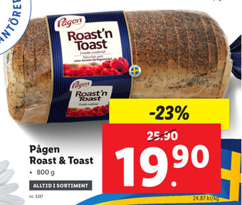 Lidl Pågen roast & toast erbjuda