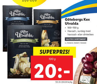 Lidl Göteborgs kex utvalda erbjuda