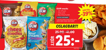 Lidl OLW snacks erbjuda