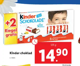 Lidl Kinder choklad erbjuda