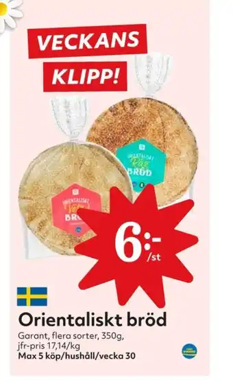 Hemköp Garant tunnbröd erbjuda
