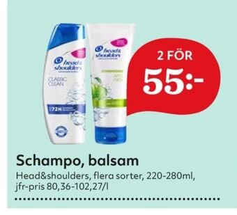Hemköp Head&shoulders balsam erbjuda
