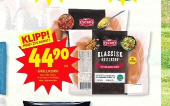 ICA Kvantum Scan grillkorv erbjuda