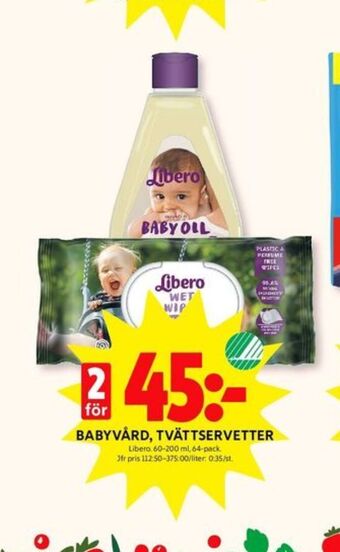 ICA Kvantum Libero babyvård erbjuda