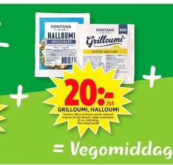 ICA Maxi Fontana halloumi erbjuda