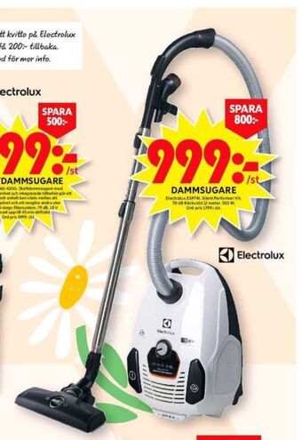 ICA Maxi Electrolux dammsugare erbjuda