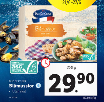 Lidl Blåmusslor erbjuda