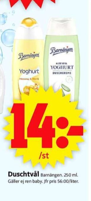 ICA Supermarket Barnängen duschtvål erbjuda