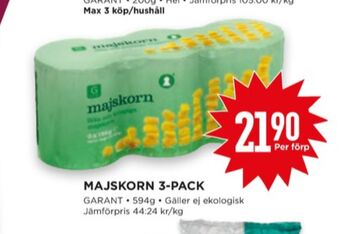 Willys Garant majs erbjuda