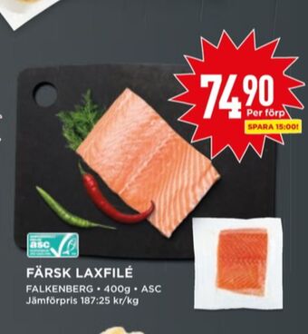 Willys Falkenberg seafood laxfilé erbjuda