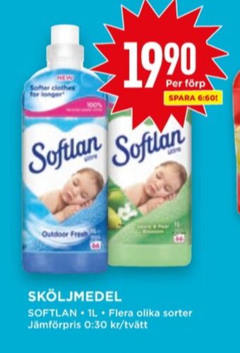 Willys Softlan sköljmedel erbjuda