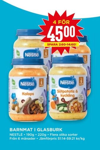 Willys Hemma Nestlé barnmat erbjuda