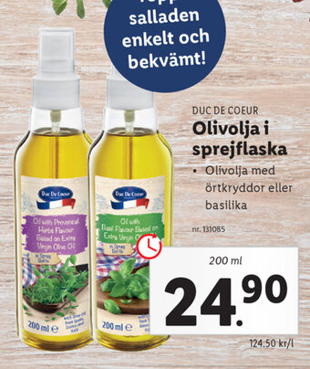 Lidl Olivolja i sprejflaska erbjuda