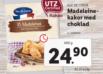 Lidl Madeleine-kakor med choklad erbjuda