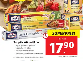Lidl Toppits köksartiklar erbjuda