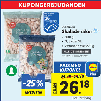 Lidl Skalade räkor erbjuda
