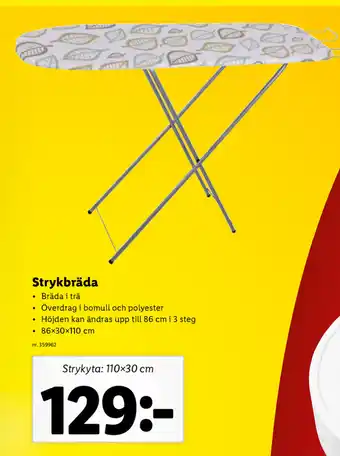 Lidl Strykbräda erbjuda