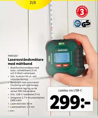 Laseravståndsmätare med måttband