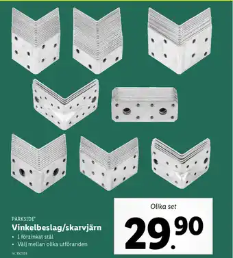 Vinkelbeslag/skarvjärn