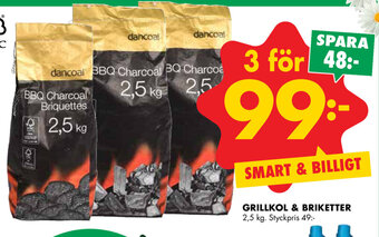 ÖoB Grillkol & briketter erbjuda