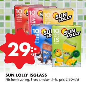 ÖoB Sun lolly isglass erbjuda