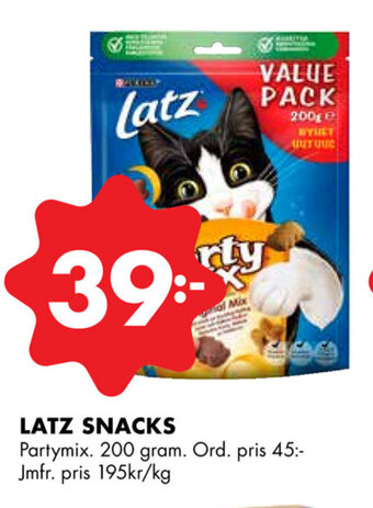 ÖoB Latz snacks erbjuda